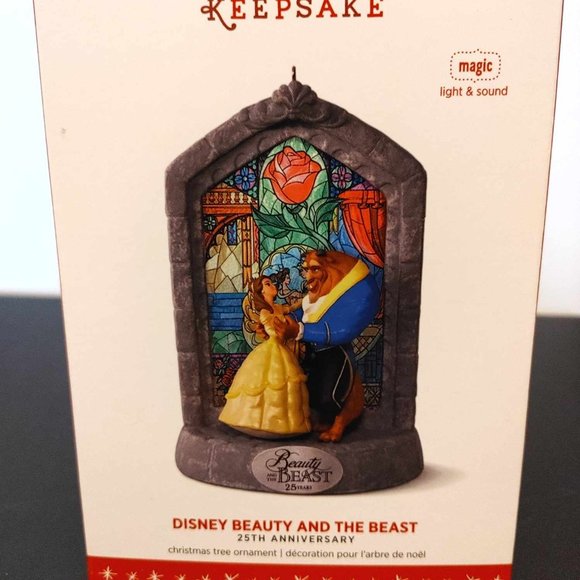 Hallmark Keepsake 25th Anniversary Beauty and the Beast Ornament - NIB - Picture 1 of 5